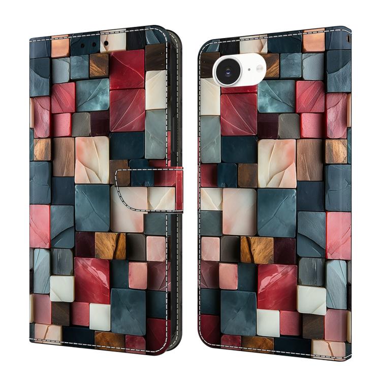 غطاء هاتف من جلد نباتي مطلي يشبه الكريستال، لهواتف iPhone 17e / 16e، iPhone 17 Pro Max، iPhone 17 Pro، iPhone 17