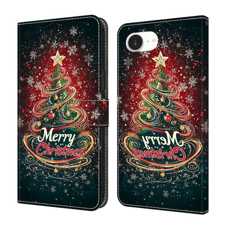 غطاء هاتف من جلد نباتي مطلي يشبه الكريستال، لهواتف iPhone 17e / 16e، iPhone 17 Pro Max، iPhone 17 Pro، iPhone 17