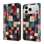غطاء هاتف من جلد نباتي مطلي يشبه الكريستال، لهواتف iPhone 17e / 16e، iPhone 17 Pro Max، iPhone 17 Pro، iPhone 17