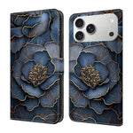 غطاء هاتف من جلد نباتي مطلي يشبه الكريستال، لهواتف iPhone 17e / 16e، iPhone 17 Pro Max، iPhone 17 Pro، iPhone 17