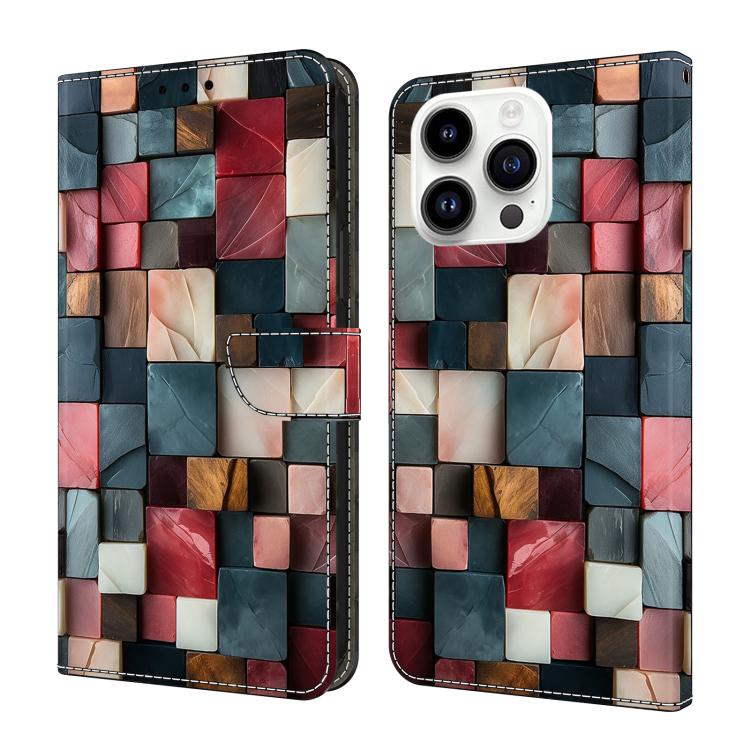 غطاء هاتف من جلد نباتي مطلي يشبه الكريستال، لهواتف iPhone 15 Pro Max، iPhone 15 Pro، iPhone 14 / 13، iPhone 14 Pro