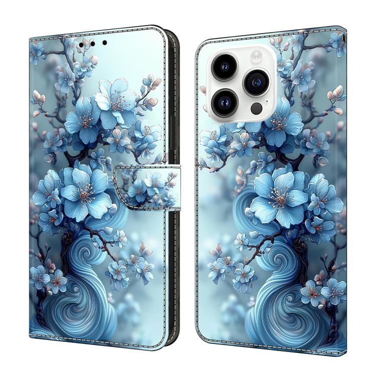 غطاء هاتف من جلد نباتي مطلي يشبه الكريستال، لهواتف iPhone 15 Pro Max، iPhone 15 Pro، iPhone 14 / 13، iPhone 14 Pro