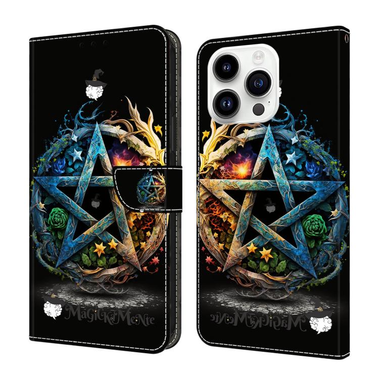 غطاء هاتف من جلد نباتي مطلي يشبه الكريستال، لهواتف iPhone 15 Pro Max، iPhone 15 Pro، iPhone 14 / 13، iPhone 14 Pro