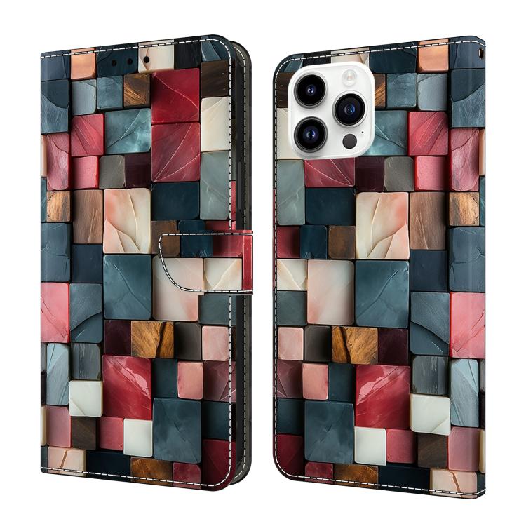 غطاء هاتف من جلد نباتي مطلي يشبه الكريستال، لهواتف iPhone 15 Pro Max، iPhone 15 Pro، iPhone 14 / 13، iPhone 14 Pro