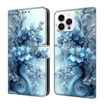 غطاء هاتف من جلد نباتي مطلي يشبه الكريستال، لهواتف iPhone 15 Pro Max، iPhone 15 Pro، iPhone 14 / 13، iPhone 14 Pro