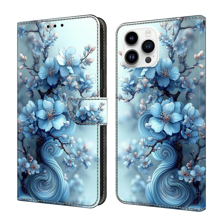 غطاء هاتف من جلد نباتي مطلي يشبه الكريستال، لهواتف iPhone 15 Pro Max، iPhone 15 Pro، iPhone 14 / 13، iPhone 14 Pro