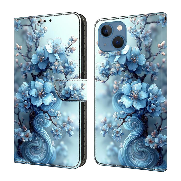 غطاء هاتف من جلد نباتي مطلي يشبه الكريستال، لهواتف iPhone 15 Pro Max، iPhone 15 Pro، iPhone 14 / 13، iPhone 14 Pro