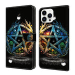 غطاء هاتف من جلد نباتي مطلي يشبه الكريستال، لهواتف iPhone 15 Pro Max، iPhone 15 Pro، iPhone 14 / 13، iPhone 14 Pro