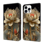 غطاء هاتف من جلد نباتي مطلي يشبه الكريستال، لهواتف iPhone 15 Pro Max، iPhone 15 Pro، iPhone 14 / 13، iPhone 14 Pro