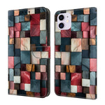 غطاء هاتف من الجلد النباتي مطلي يشبه الكريستال، لهاتف iPhone 11