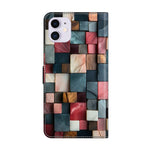 غطاء هاتف من الجلد النباتي مطلي يشبه الكريستال، لهاتف iPhone 11