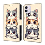 غطاء هاتف من الجلد النباتي مطلي يشبه الكريستال، لهاتف iPhone 11