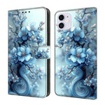 غطاء هاتف من الجلد النباتي مطلي يشبه الكريستال، لهاتف iPhone 11