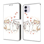 غطاء هاتف من الجلد النباتي مطلي يشبه الكريستال، لهاتف iPhone 11
