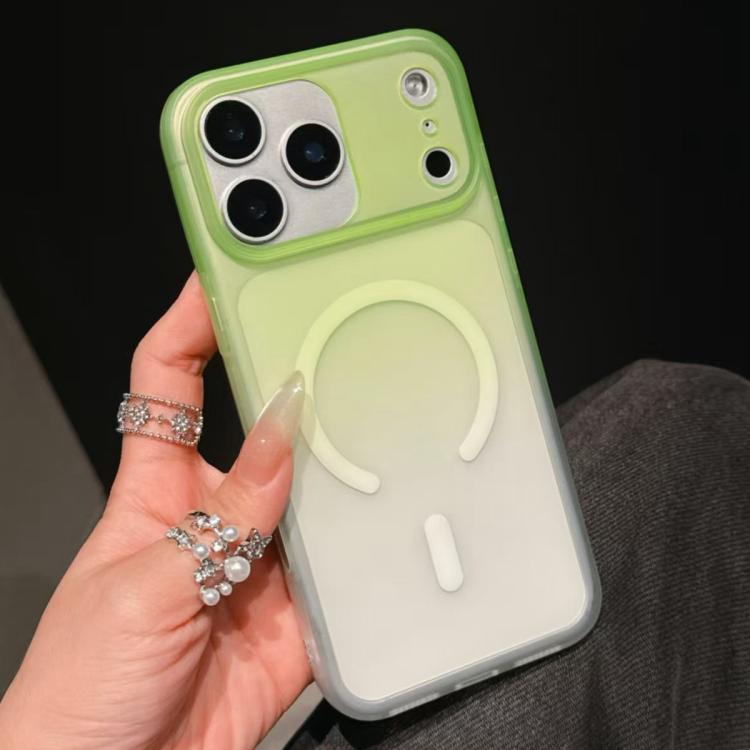 غطاء هاتف TPU مغناطيسي بتدرج لوني غير لامع، لهواتف iPhone 17 Pro Max، iPhone 17 Pro، iPhone 17، iPhone Air، iPhone 16 Pro Max، iPhone 16 Pro، iPhone 16 Plus، iPhone 16، iPhone 15 Pro Max