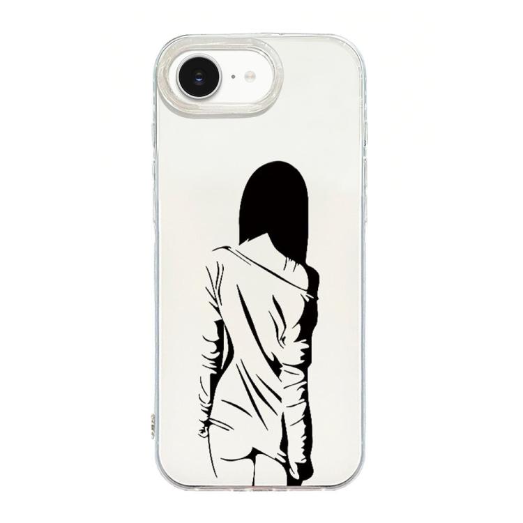 حافظة هاتف بإطار شفاف مع تصميم IMD كريمي، لهواتف iPhone 17e / 16e، iPhone 17 Pro Max، iPhone 17 Pro، iPhone 17، iPhone Air، iPhone 16 Pro Max، iPhone 16 Pro، iPhone 16 Plus، iPhone 16، iPhone 15 Pro Max، iPhone 15 Pro