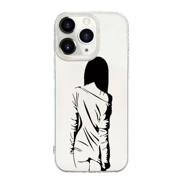 حافظة هاتف بإطار شفاف مع تصميم IMD كريمي، لهواتف iPhone 11 Pro Max، iPhone 11، iPhone 11 Pro، iPhone X / XS، iPhone XR، iPhone XS Max، iPhone 8 Plus / 7 Plus