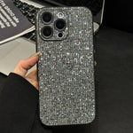 غطاء هاتف بتغطية كاملة مزين بأحجار الأكريليك اللامعة، لهواتف iPhone 14، iPhone 14 Pro، iPhone 14 Pro Max، iPhone 13 Pro Max، iPhone 13 Pro، iPhone 13
