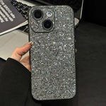 غطاء هاتف بتغطية كاملة مزين بأحجار الأكريليك اللامعة، لهواتف iPhone 14، iPhone 14 Pro، iPhone 14 Pro Max، iPhone 13 Pro Max، iPhone 13 Pro، iPhone 13