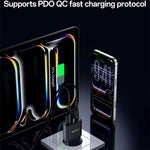 Yesido YC112 Ultra-thin 20W Dual-port PD QC Fast Charger, YC112