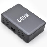 شاحن مكتبي سريع GaN عالي الطاقة بثمانية منافذ USB-C / Type-C وUSB-A بقوة 600 واط، قابس الاتحاد الأوروبي، قابس الولايات المتحدة، قابس المملكة المتحدة، قابس أستراليا