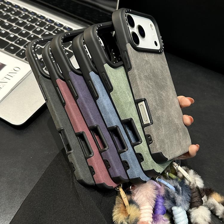 غطاء هاتف من قماش الشامواه الصناعي TPU مع حبل أرنب مطبوع على الشاشة، لهواتف iPhone 17 Pro Max و iPhone 17 Pro و iPhone 17 و iPhone 16 Pro Max و iPhone 16 Pro و iPhone 16 و iPhone 15 Pro Max و iPhone 15 Pro