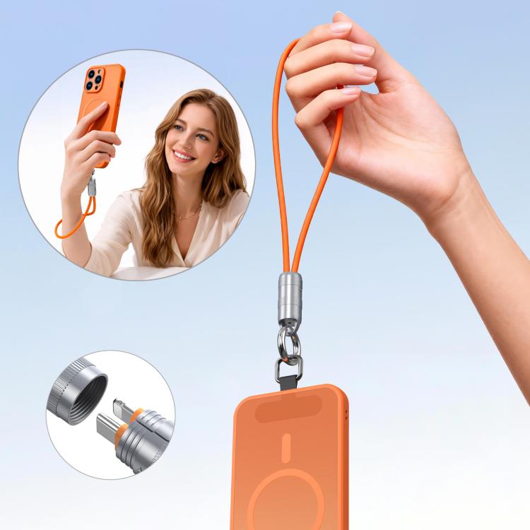 سلسلة DUX DUCIS LCBA 27 واط كابل بيانات شحن سريع من نوع Type-C إلى 8 بن مع حبل، الطول: 30 سم، Type-C إلى 8 بن