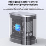 مجموعة شاحن سريع Yesido PD35W من نوع Type-C و USB مع كابل Type-C إلى Type-C، قابس الولايات المتحدة، قابس الاتحاد الأوروبي، قابس المملكة المتحدة
