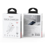 مجموعة شاحن Yesido YC106 PD20W USB-C / Type-C ومنافذ مزدوجة QC18W USB-A مع كابل Type-C إلى Type-C، YC106