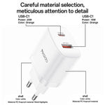 مجموعة شاحن Yesido YC106 PD20W USB-C / Type-C ومنافذ مزدوجة QC18W USB-A مع كابل Type-C إلى Type-C، YC106