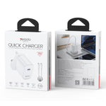 مجموعة شاحن سريع منفذ واحد Yesido YC153 PD35W USB-C / Type-C مع كابل Type-C إلى Type-C، YC153