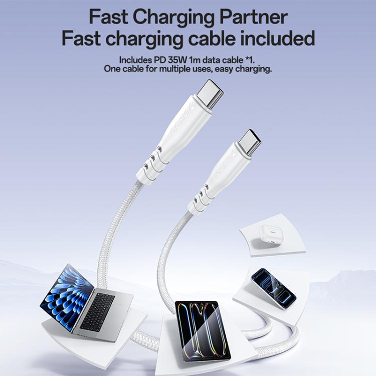 مجموعة شاحن سريع منفذ واحد Yesido YC153 PD35W USB-C / Type-C مع كابل Type-C إلى Type-C، YC153