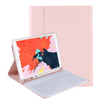 غطاء حماية بلوحة مفاتيح بلوتوث رفيع للغاية مدمج بلون حلوى لجهاز iPad Air 11 2024 / 2025 / Air 4 10.9 بوصة 2020، مع حامل وفتحة قلم، T098B