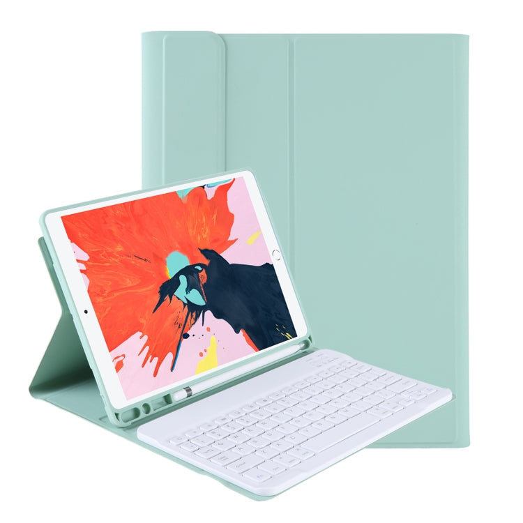 غطاء حماية بلوحة مفاتيح بلوتوث رفيع للغاية مدمج بلون حلوى لجهاز iPad Air 11 2024 / 2025 / Air 4 10.9 بوصة 2020، مع حامل وفتحة قلم، T098B