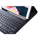 غطاء حماية بلوحة مفاتيح بلوتوث رفيع للغاية مدمج بلون حلوى لجهاز iPad Air 11 2024 / 2025 / Air 4 10.9 بوصة 2020، مع حامل وفتحة قلم، T098B