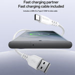 مجموعة شاحن Yesido YC150 بقدرة 12W و2.4A مع منفذي USB وكابل بيانات USB بطول 1 متر إلى Type-C، YC150