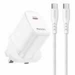 مجموعة شاحن Yesido YC151 PD20W Type-C مع كابل بيانات Type-C إلى Type-C بطول 1 متر، YC151