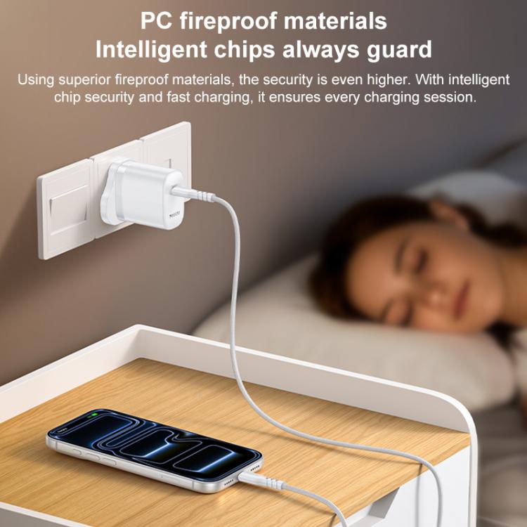 مجموعة شاحن Yesido YC151 PD20W Type-C مع كابل بيانات Type-C إلى Type-C بطول 1 متر، YC151