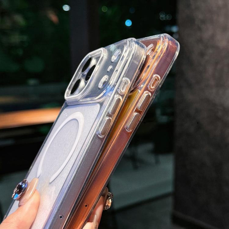 غطاء هاتف مغناطيسي من الأكريليك اللامع الكريستالي، لهواتف iPhone 17 Pro Max و iPhone 17 Pro