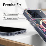 حافظة هاتف مغناطيسية من سلسلة IMD Blue Light Jungle، لهاتف iPhone 13 Pro Max، لهاتف iPhone 13 Pro