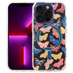 حافظة هاتف مغناطيسية من سلسلة IMD Blue Light Jungle، لهاتف iPhone 13 Pro Max، لهاتف iPhone 13 Pro
