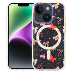 غطاء هاتف مغناطيسي من سلسلة الغابة الزرقاء IMD، لهواتف iPhone 16 و iPhone 15 Pro Max و iPhone 15 Pro و iPhone 15 Plus / 14 Plus و iPhone 15 و iPhone 14 / 13 و iPhone 14 Pro و iPhone 14 Pro Max