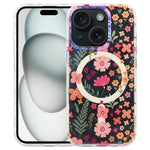 غطاء هاتف مغناطيسي من سلسلة الغابة الزرقاء IMD، لهواتف iPhone 16 و iPhone 15 Pro Max و iPhone 15 Pro و iPhone 15 Plus / 14 Plus و iPhone 15 و iPhone 14 / 13 و iPhone 14 Pro و iPhone 14 Pro Max
