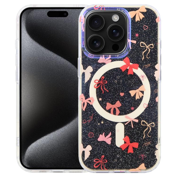 غطاء هاتف مغناطيسي من سلسلة الغابة الزرقاء IMD، لهواتف iPhone 16 و iPhone 15 Pro Max و iPhone 15 Pro و iPhone 15 Plus / 14 Plus و iPhone 15 و iPhone 14 / 13 و iPhone 14 Pro و iPhone 14 Pro Max