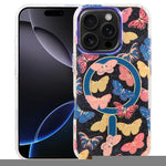 غطاء هاتف مغناطيسي من سلسلة الغابة الزرقاء IMD، لهواتف iPhone 17e / 16e و iPhone 17 Pro Max و iPhone 17 Pro و iPhone 17 و iPhone Air و iPhone 16 Pro Max و iPhone 16 Pro و iPhone 16 Plus
