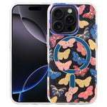غطاء هاتف مغناطيسي من سلسلة الغابة الزرقاء IMD، لهواتف iPhone 17e / 16e و iPhone 17 Pro Max و iPhone 17 Pro و iPhone 17 و iPhone Air و iPhone 16 Pro Max و iPhone 16 Pro و iPhone 16 Plus