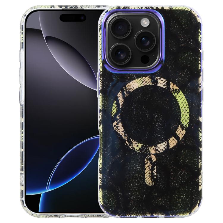 غطاء هاتف مغناطيسي من سلسلة الغابة الزرقاء IMD، لهواتف iPhone 17e / 16e و iPhone 17 Pro Max و iPhone 17 Pro و iPhone 17 و iPhone Air و iPhone 16 Pro Max و iPhone 16 Pro و iPhone 16 Plus