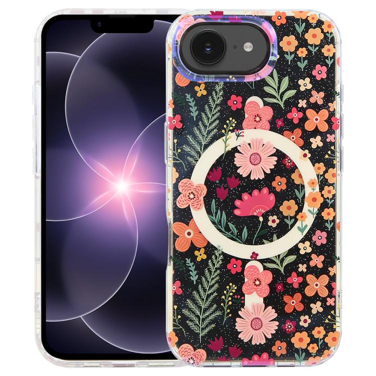 غطاء هاتف مغناطيسي من سلسلة الغابة الزرقاء IMD، لهواتف iPhone 17e / 16e و iPhone 17 Pro Max و iPhone 17 Pro و iPhone 17 و iPhone Air و iPhone 16 Pro Max و iPhone 16 Pro و iPhone 16 Plus