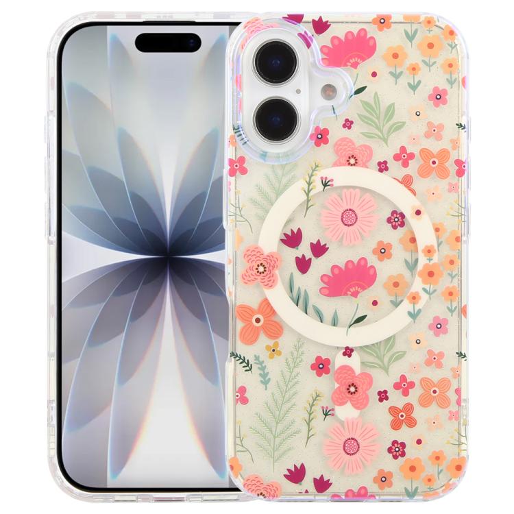 غطاء هاتف مغناطيسي من سلسلة الغابة الزرقاء IMD، لهواتف iPhone 17e / 16e و iPhone 17 Pro Max و iPhone 17 Pro و iPhone 17 و iPhone Air و iPhone 16 Pro Max و iPhone 16 Pro و iPhone 16 Plus