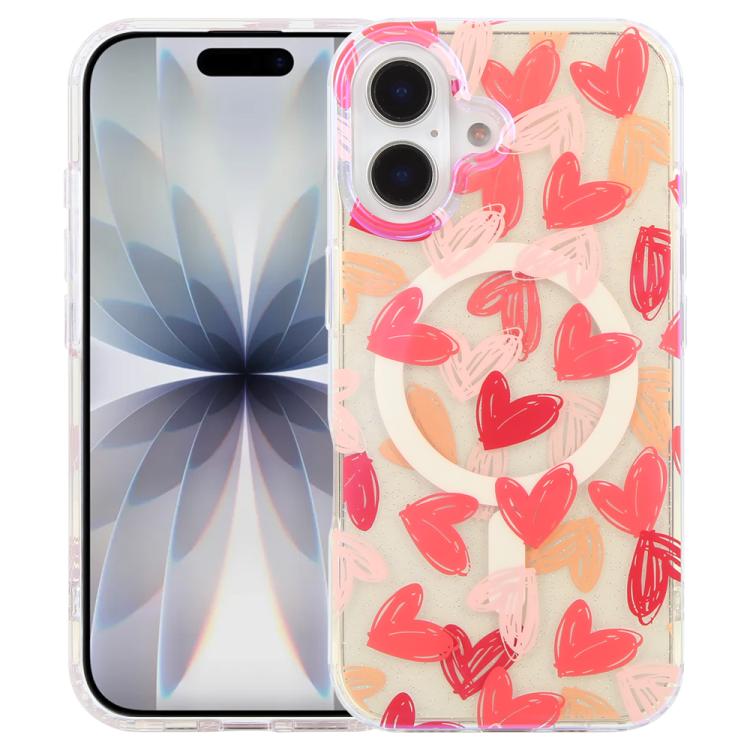 غطاء هاتف مغناطيسي من سلسلة الغابة الزرقاء IMD، لهواتف iPhone 17e / 16e و iPhone 17 Pro Max و iPhone 17 Pro و iPhone 17 و iPhone Air و iPhone 16 Pro Max و iPhone 16 Pro و iPhone 16 Plus